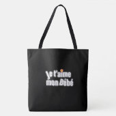 Tote Bag je t'aime mon bébé (Devant)