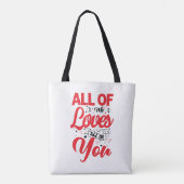 Tote Bag Je t'aime tous (Dos)