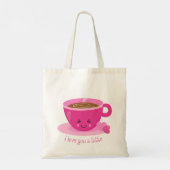 Tote Bag Je T'Aime Un Latte (Dos)