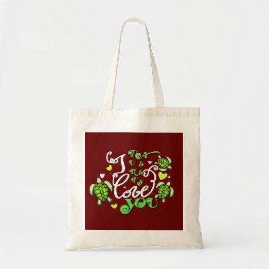 Tote Bag Je t'aime vraiment - Saint Valentin (Devant)
