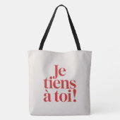 Tote Bag Je tiens à toi ! (Dos)