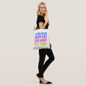 Tote Bag Je Travaille Dur Pour Mon Chat (Sur le modèle)
