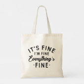 Tote Bag Je vais bien tout va bien (Dos)