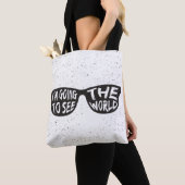 Tote Bag Je vais voir le monde (De près)