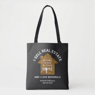 Tote Bag Je vends des références d'amour immobilier