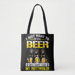 Tote Bag je veux juste boire de la bière et pendre avec mon
