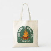 Tote Bag Je Veux Sentir Comme Un Feu De Campagne (Dos)
