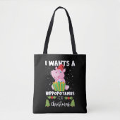 Tote Bag Je Veux Un Hippopotame Pour Noël (Devant)