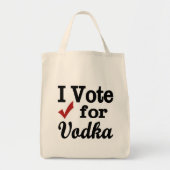 Tote Bag Je vote pour la Vodka (Devant)