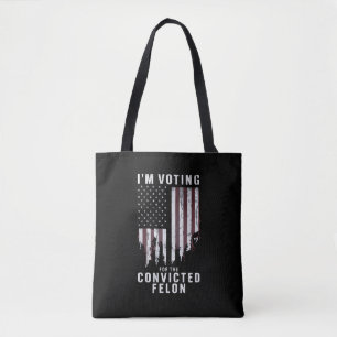 Tote Bag Je vote pour le criminel condamné pro Trump 2024