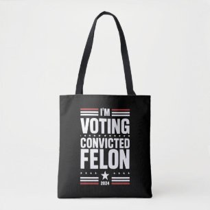 Tote Bag Je Vote Pour Le Félin Condamné Pro Trump 2024