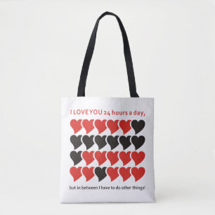 TOTE BAG JE VOUS AIME 24 HEURES ...