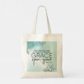 Tote Bag Jean 1:16 Nous avons tous reçu grâce sur grâce (Dos)