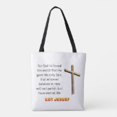 Tote Bag Jean 3:16 Croix (Dos)