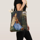 Tote Bag Jean-François Millet - Le Knitter (De près)