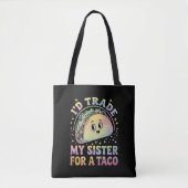 Tote Bag J'échangerais ma soeur contre un Taco Cinco De May (Devant)