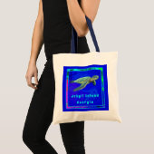 Tote Bag Jekyll Island Georgia Ocean Blue Sea Turtle (Devant (produit))
