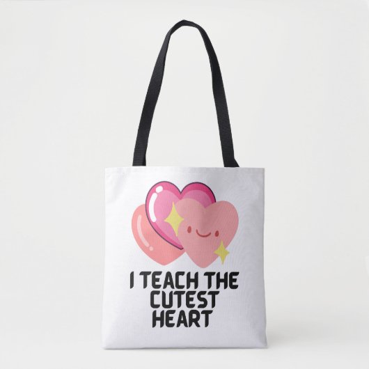 Tote Bag J'enseigne les coeurs les plus mignons (Devant)