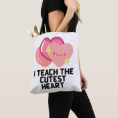 Tote Bag J'enseigne les coeurs les plus mignons (De près)