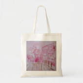Tote Bag Jerusalem in Pink and Gold  (Devant)