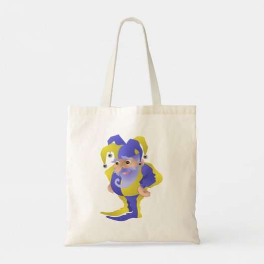 Tote Bag Jester Violet Et Vert (Dos)