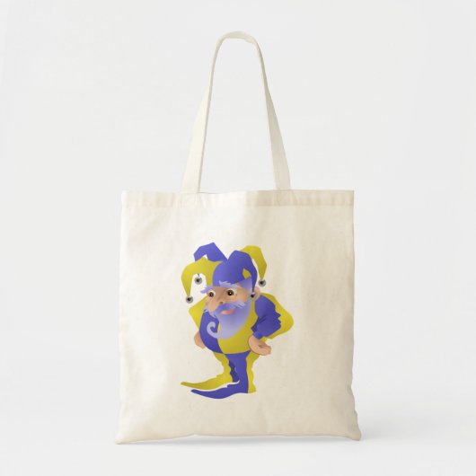 Tote Bag Jester Violet Et Vert (Devant)