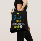 Tote Bag JESUS Café Pickleball de Style (De près)