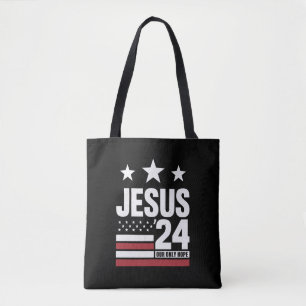 Tote Bag Jésus Christ 2024 Président Élection USA Politique