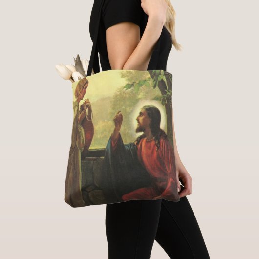 Tote Bag Jésus-Christ et le Bon Samaritain au puits (De près)