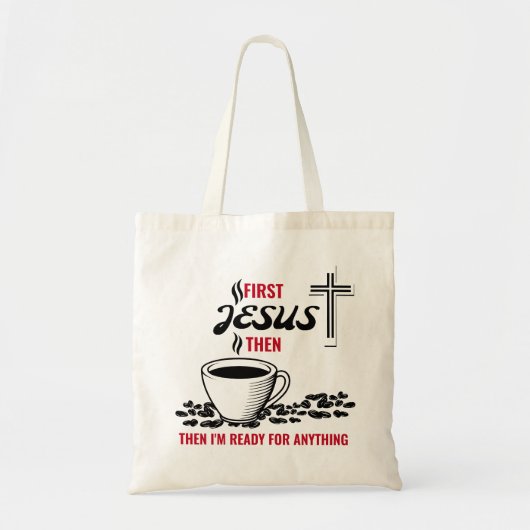 Tote Bag Jesus Coffee Lover (Devant)