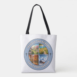 Tote Bag Jésus est la raison de chaque saison - Fourre-tout