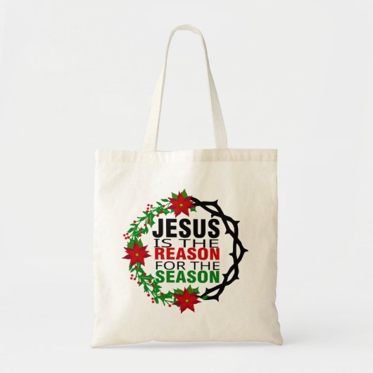 Tote Bag Jésus est la raison de la saison (Devant)