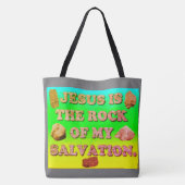 Tote Bag Jésus est la roche de mon salut (Dos)