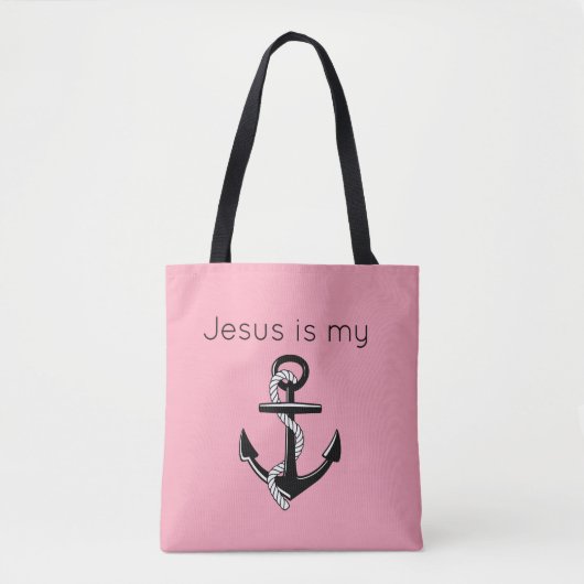 Tote Bag Jésus est mon ancre (Devant)