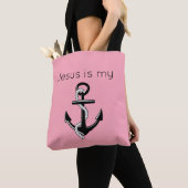Tote Bag Jésus est mon ancre (De près)