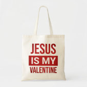 Tote Bag Jésus est mon chrétien Valentin (Devant)