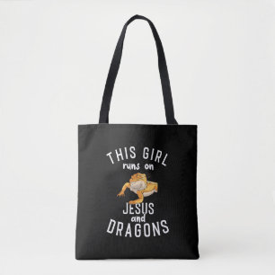 Tote Bag Jésus et les dragons barrés
