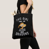 Tote Bag Jésus et les dragons barrés (De près)
