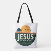 Tote Bag Jésus : L'arbre de vie (Dos)