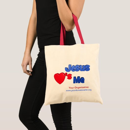 Tote Bag Jésus m'aime (Devant (produit))