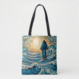 Tote Bag Jésus marche sur l'eau