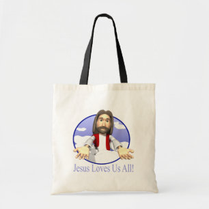 Tote Bag Jésus nous aime tous