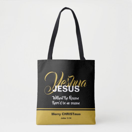 Tote Bag JESUS RAISON SAISON Noël (Devant)