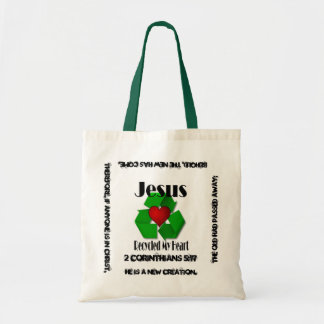 Tote Bag Jésus Recyclé mon coeur