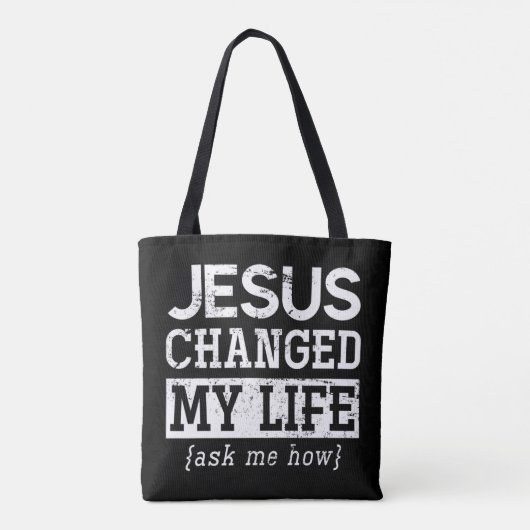 Tote Bag Jésus Seigneur Christian Don Dieu Sauveur Jésus Pu (Dos)