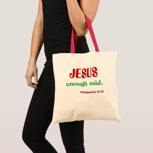 Tote Bag Jésus...suffisant (Devant (produit))