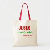 Tote Bag Jésus...suffisant (Devant)