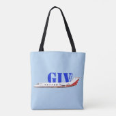Tote Bag Jet privé Gulfstream IV de luxe (Dos)
