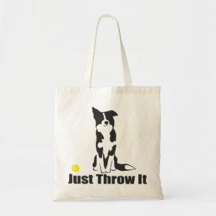 Tote Bag Jetez-juste le chien de   border collie