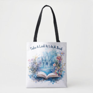 Tote Bag Jetez un coup d'œil, c'est dans un livre